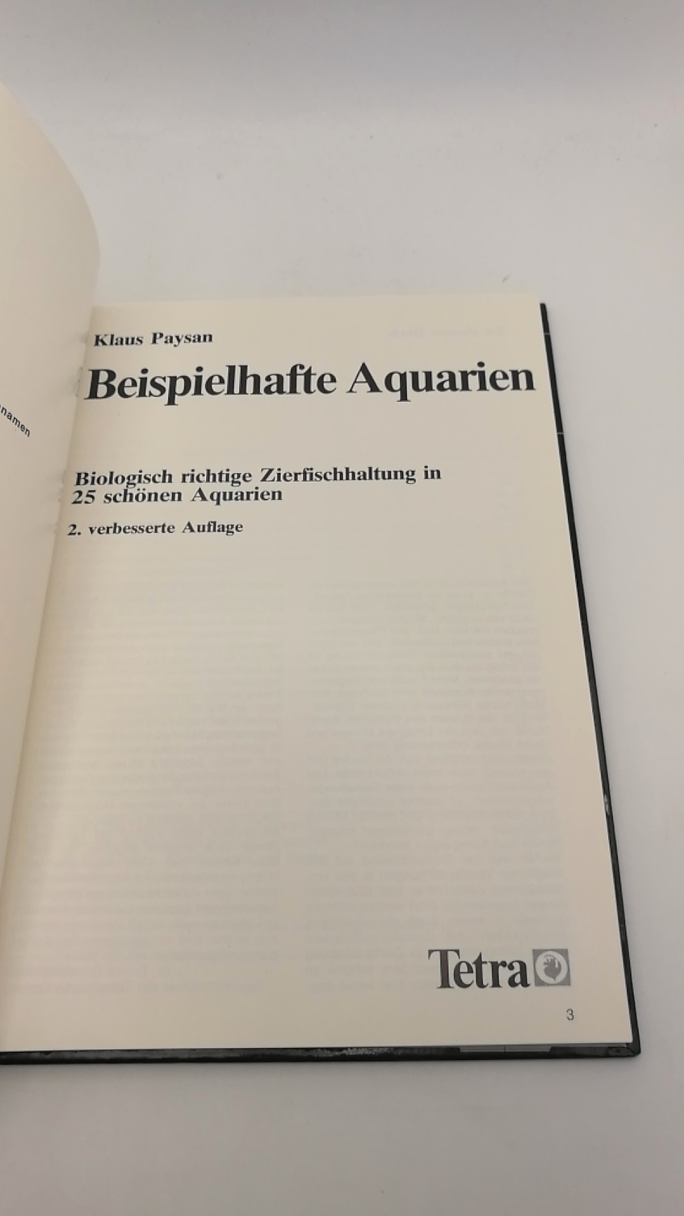 Paysan, Klaus: Beispielhafte Aquarien Biologisch richtige Zierfischhaltung in 25 schönen Aquarien