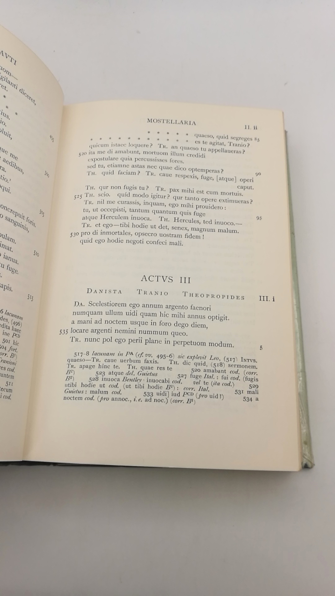 Plauti, T. Macci: Comoediae. Tomus I und Tomus II.  (=2 Bände) Recognovit brevique adnotatione critica instruxit W. M. Lindsay