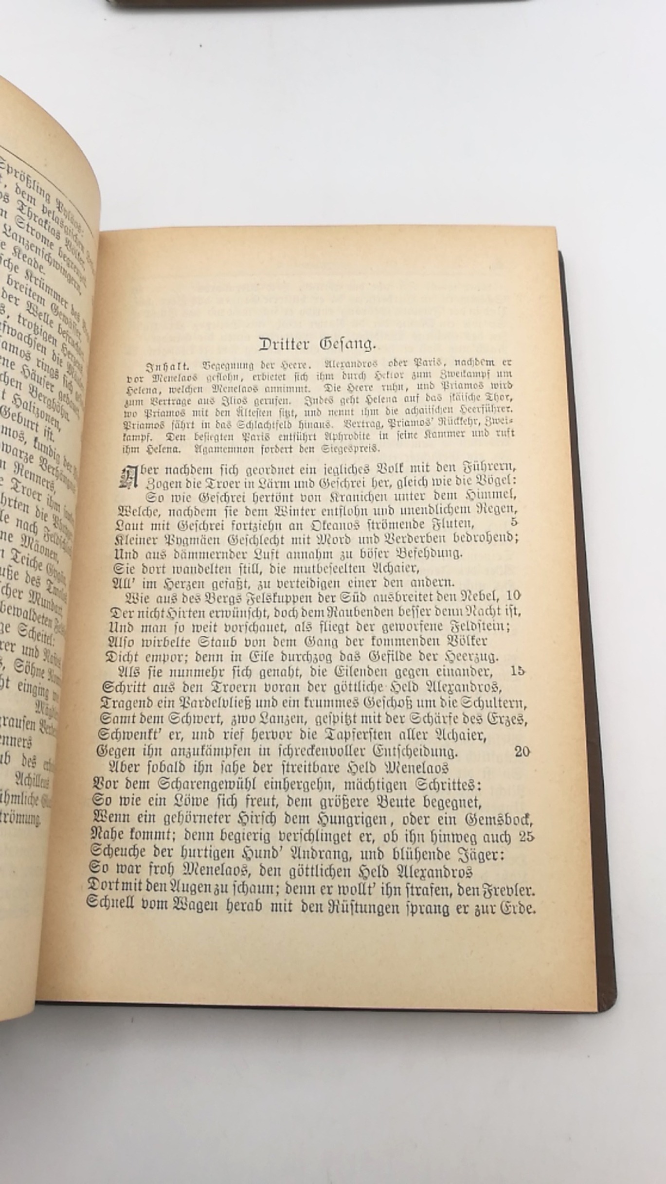 Voß, Johann Heinrich: Homers Ilias. / Homers Odyssee (=2 Bände) Übersetzt von Johann Heinrich Voß