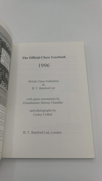 British Chess Federation: The Official Chess Yearbook 1996