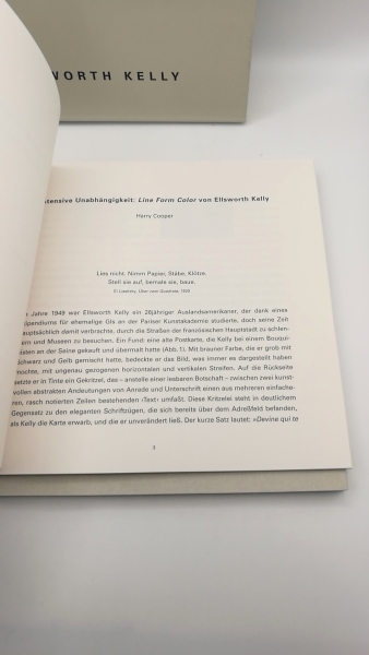 Kelly, Ellsworth: Line Form Color Intensive Unabhängigkeit: Line Form Color von Ellsworth Kelly