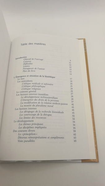 Durand, Guy: Introduction générale à la bioéthique Histoire, concepts et outils