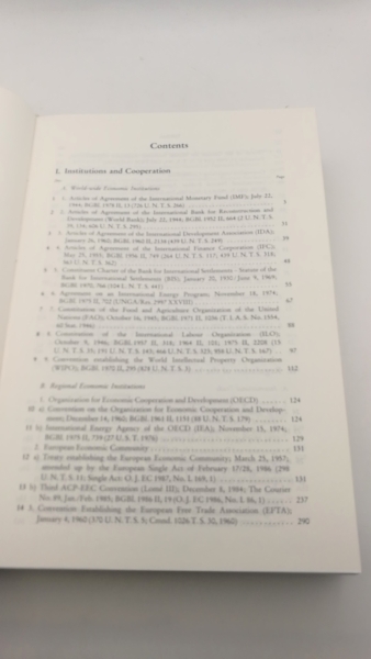 Kunig, Philip [Hrsg.]: International economic law Basic documents