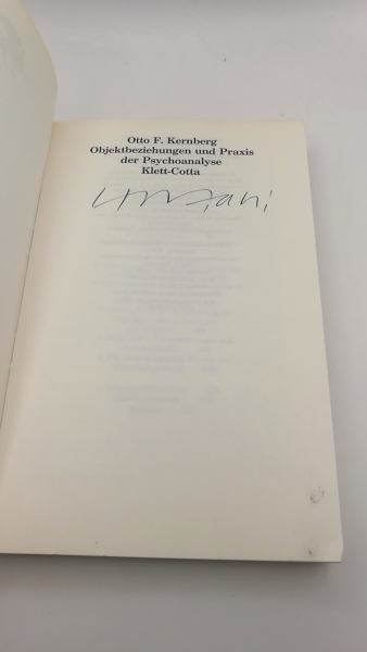 Kernberg, Otto F.: Objektbeziehungen und Praxis der Psychoanalyse 