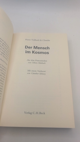 Teilhard de Chardin, Pierre: Der Mensch im Kosmos 