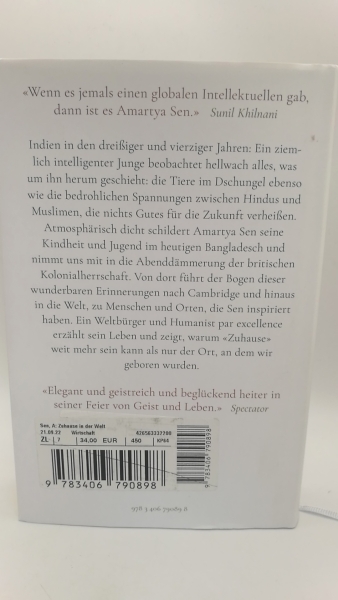 Sen, Amartya: Zuhause in der Welt Erinnerungen