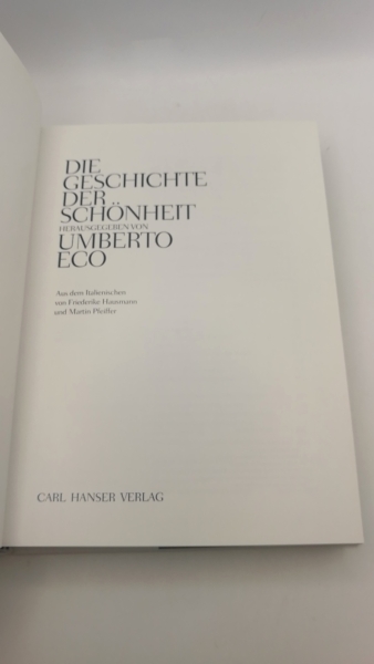 Eco, Umberto (Herausgeber): Die Geschichte der Schönheit 