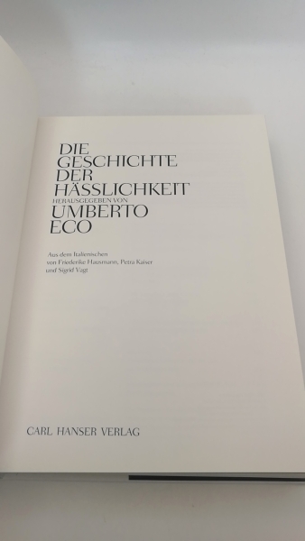 Eco, Umberto (Herausgeber): Die Geschichte der Hässlichkeit 