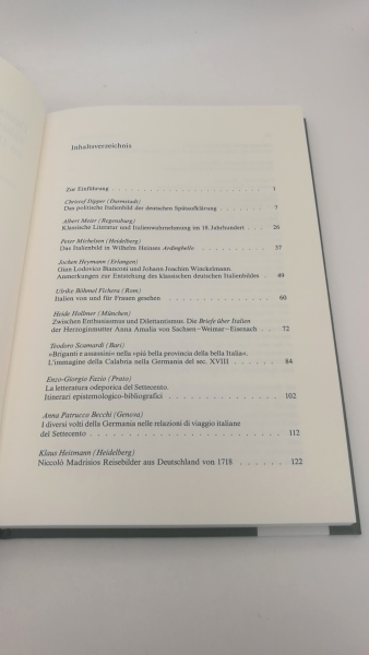 Heitmann, Klaus (Herausgeber): Deutsches Italienbild und italienisches Deutschlandbild im 18. Jahrhundert / hrsg. von Klaus Heitmann und Teodoro Scamardi 