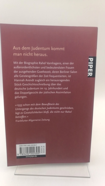 Arendt, Hannah: Rahel Varnhagen Lebensgeschichte einer deutschen Jüdin aus der Romantik