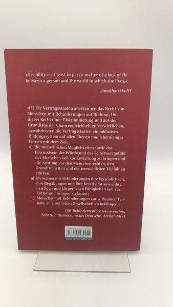 Wallimann-Helmer, Ivo (Herausgeber): Chancengleichheit und "Behinderung" im Bildungswesen Gerechtigkeitstheoretische und sonderpädagogische Perspektiven