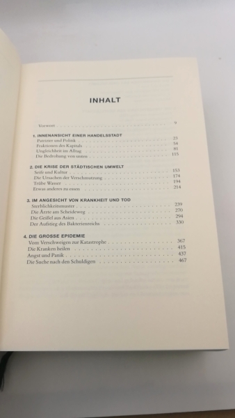 Evans, Richard J. (Verfasser): Tod in Hamburg Stadt, Gesellschaft und Politik in den Cholera-Jahren 1830 - 1910 / Richard J. Evans. Aus dem Engl. von Karl A. Klewer