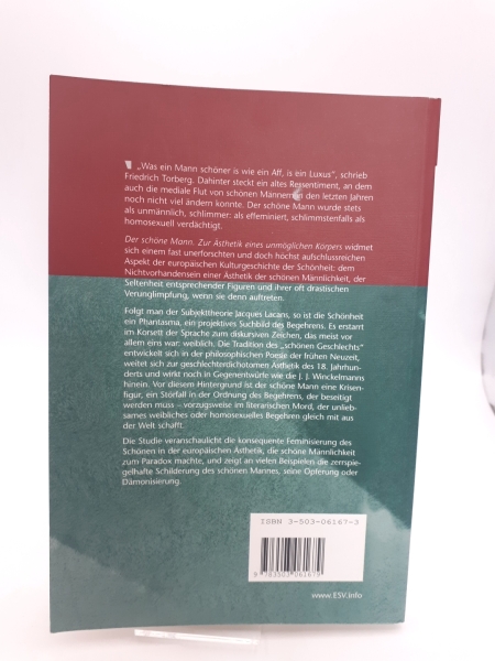Trapp, Wilhelm: Der schöne Mann Zur Ästhetik eines unmöglichen Körpers