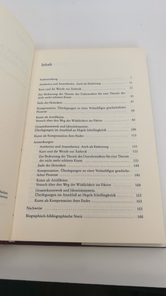 Marquard, Odo: Aesthetica und anaesthetica Philosophische Überlegungen