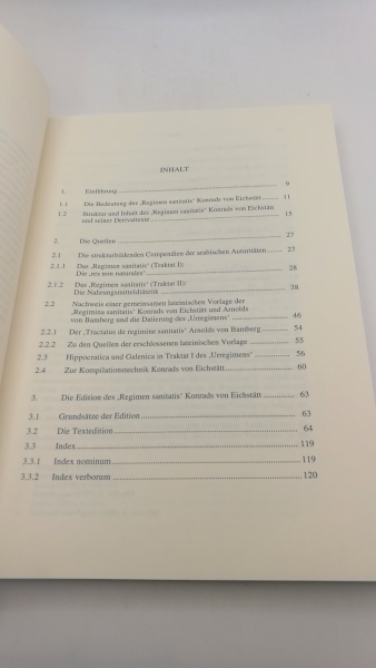 Hagenmeyer, Christa: Das Regimen sanitatis Konrads von Eichstätt Quellen, Texte, Wirkungsgeschichte