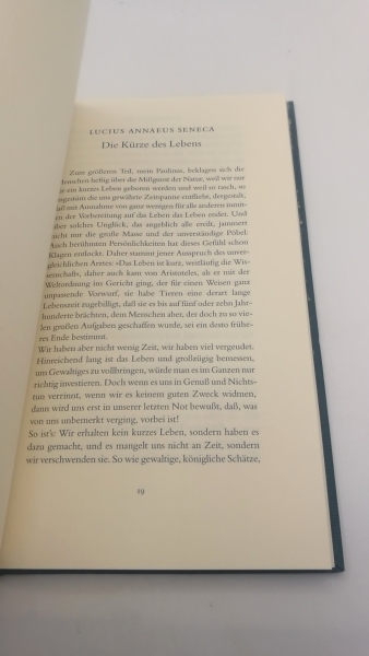 Grünbein /Seneca, Durs / Lucius Annaeus: Durs Grünbein: An Seneca, Postskriptum //  Seneca: Die Kürze des Lebens Aus dem Lateinischen von Gerhard Fink