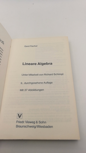 Fischer, Gerd: Lineare Algebra 