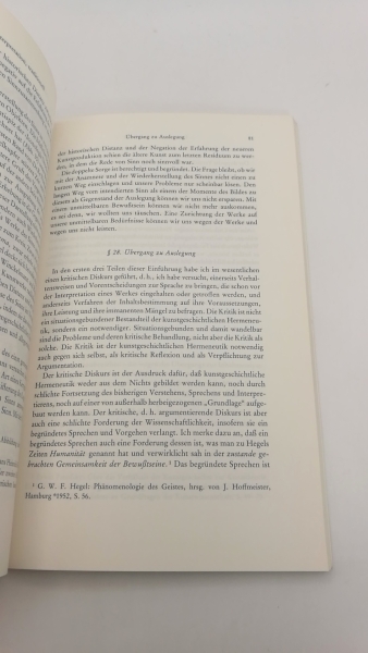 Bätschmann, Oskar: Einführung in die kunstgeschichtliche Hermeneutik Die Auslegung von Bildern