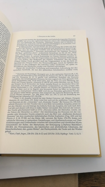 Baeumer, Max L. (Verfasser): Dionysos und das Dionysische in der antiken und deutschen Literatur / Max L. Baeumer 