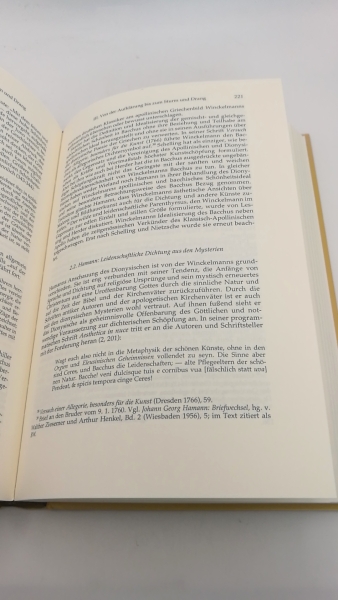 Baeumer, Max L. (Verfasser): Dionysos und das Dionysische in der antiken und deutschen Literatur / Max L. Baeumer 