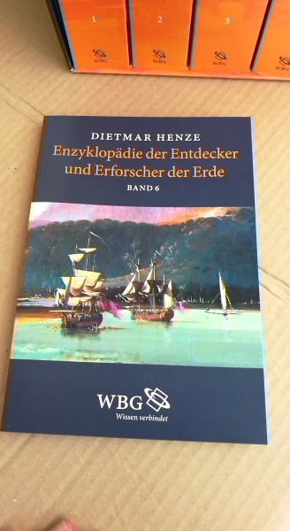 Henze, Dietmar: Enzyklopädie der Entdecker und Erforscher der Erde. 6 Bände (=vollst.) 