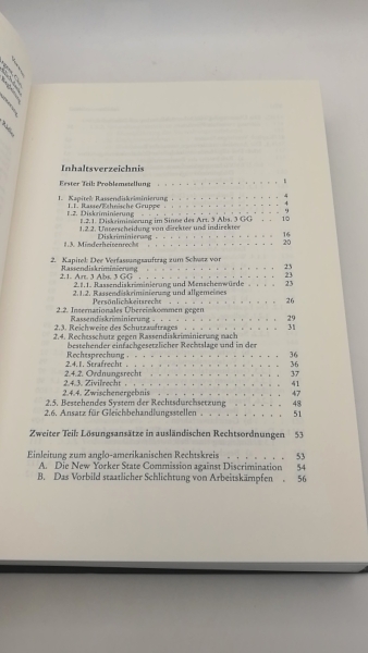 Rädler, Peter: Verfahrensmodelle zum Schutz vor Rassendiskriminierung Rechtsvergleichende Untersuchung zum Verfassungsauftrag in Art. 3 Abs. 3 GG