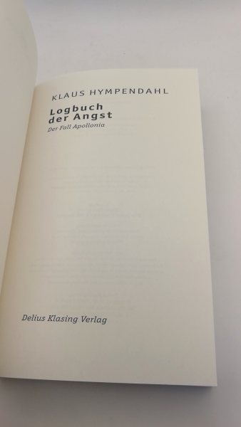 Hympendahl, Klaus: Logbuch der Angst Der Fall Apollonia