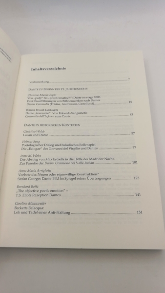 Ley, Klaus (Herausgeber): Dante Alighieri und sein Werk in Literatur, Musik und Kunst bis zur Postmoderne 