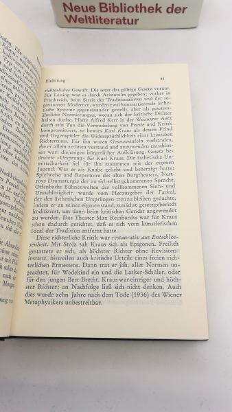 Mayer, Hans (Hrgs.): Deutsche Literaturkritik der Gegenwart. IV, Teil 1 und 2 (=2 Bände) Vorkrieg, Zweiter Weltkrieg und zweite Nachkriegszeit (1933-1986)