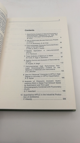 Bertsch, Wolfgang (Hrsg.): Instrumental HPTLC Proceedings of the 1. Internat. Symposium on Instrumentalized High Performance Thin-Layer Chromatography (HPTLC), Bad Dürkheim (West Germany), May 18-21, 1980. [Chromatographische Methoden] Chromatographic met