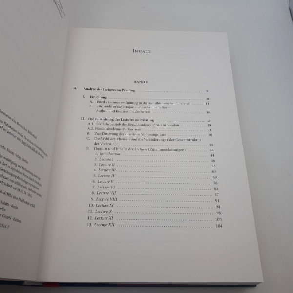 Bungarten, Gisela: J. H. Füsslis (1741 - 1825) "Lectures on painting" 2 Bde (=vollst.) Das Modell der Antike und die moderne Nachahmung