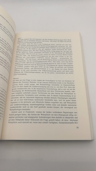 Schwarz, Jürgen [Hrsg.]: Rechtliche und politische Probleme des Einsatzes der Bundeswehr "out of area" Protokoll und Dokumentation eines Symposium der Universität der Bundeswehr München am 12. und 13.12.1991. Sicherheit und Recht; Bd. 8