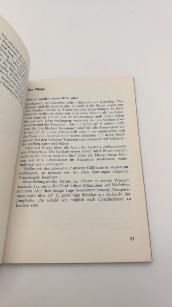 Knaack, Karl: Killifische Haltung und Zucht eierlegender Zahnkarpfen