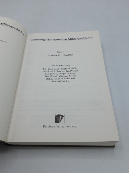 Neugebauer, Karl-Volker (Herausgeber): Grundzüge der deutschen Militärgeschichte. 2 Bände (=vollst.)