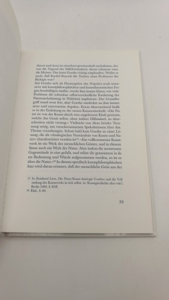 Forssman, Erik: Einfache Nachahmung der Natur, Manier, Stil Goethes kunstgeschichtliche Grundbegriffe