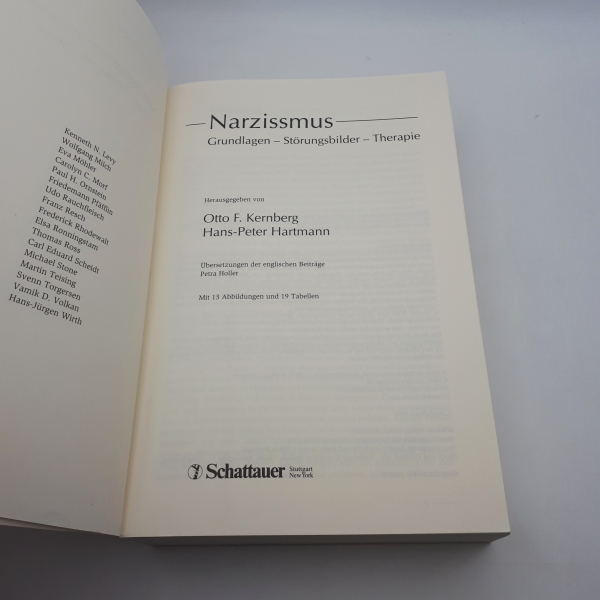 Kernberg, Otto F. (Herausgeber): Narzissmus Grundlagen - Störungsbilder - Therapie