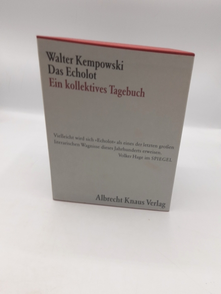 Kempowski, Walter: Das Echolot. 4 Bände im Orig.-Schuber Ein kollektives Tagebuch