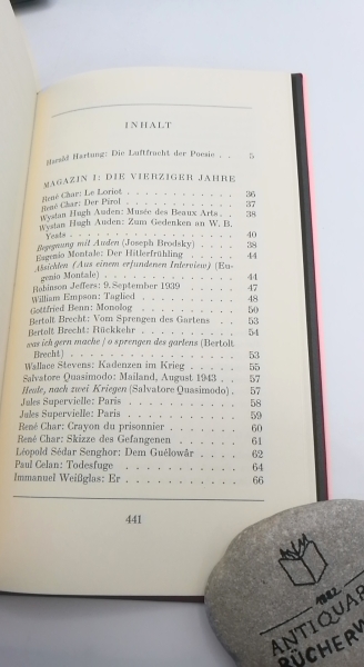 Enzensberger, Hans Magnus (Hrsg.): Luftfracht. Internationale Poesie 1940-1990. Ausgewählt von Harald Hartung