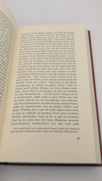 Turi, Johann: Erzählung vom Leben der Lappen Überliefert von Emilie Demant und aus dem Dänischen übersetzt von Mathilde Mann.