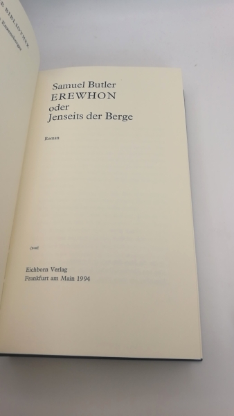 Butler, Samuel: Erewhon oder Jenseits der Berge.