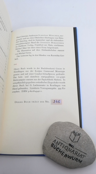 Andersen, Hans Christian: Schräge Märchen Ausgesucht und aus dem Dänischen übertragen von Heinrich Detering. Mit einem Essay von Michael Maar.