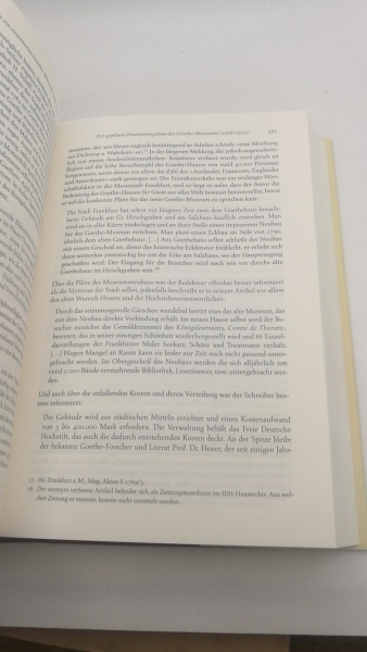 Seng, Joachim (Verfasser): Goethe-Enthusiasmus und Bürgersinn Das Freie Deutsche Hochstift - Frankfurter Goethe-Museum; 1881 - 1960 / Joachim Seng