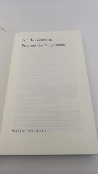 Assmann, Aleida: Formen des Vergessens 