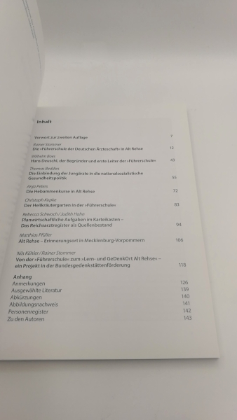 Stommer, Rainer (Herausgeber): Medizin im Dienste der Rassenideologie Die "Führerschule der Deutschen Ärzteschaft" in Alt Rehse