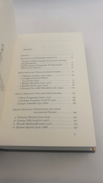 Hoffmann, Thomas Sören: Philosophie in Italien Eine Einführung in 20 Porträts