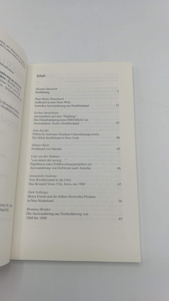 Pauseback, Paul-Heinz (Hrsg.): AMERIFRISICA - Übersee-Auswanderung aus den drei Frieslanden und benachbarten Ländern Beiträge vom 3. Historiker-Treffen des Nordfriisk Instituut. Gesamttitel: Nordfriisk Instituut; Nr. 143