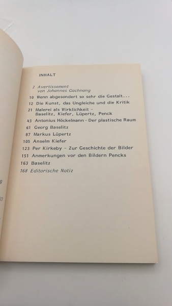 Kneubühler, Theo: Malerei als Wirklichkeit Baselitz, Höckelmann, Kiefer, Kirkeby, Lüpertz, Penck