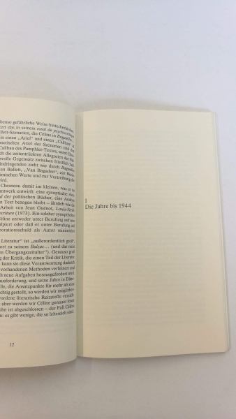 Grössel, Hanns: Auf der richtigen Seite stehen Über Louis-Ferdinand Céline