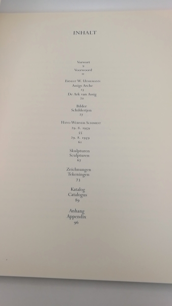 Saarland Museum Saarbrücken (Hrsg.), : Martin Assig. Saarland Museum Saarbrücken 9.6-1.9.1996/ Kunsthalle zu Kiel 15.9-10.11.1996/ Museum van Hedendaagse Kunst Gent 21.12.1996-12.2.1997/ . Katalog von Ernest W.Uthemann.