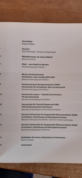 Cejka, Andrea u.a.: Glatt-Projekte für eine Stadt im Werden Projekte von Studierenden und Dozierenden von fünf Schweizer Fachhochschulen